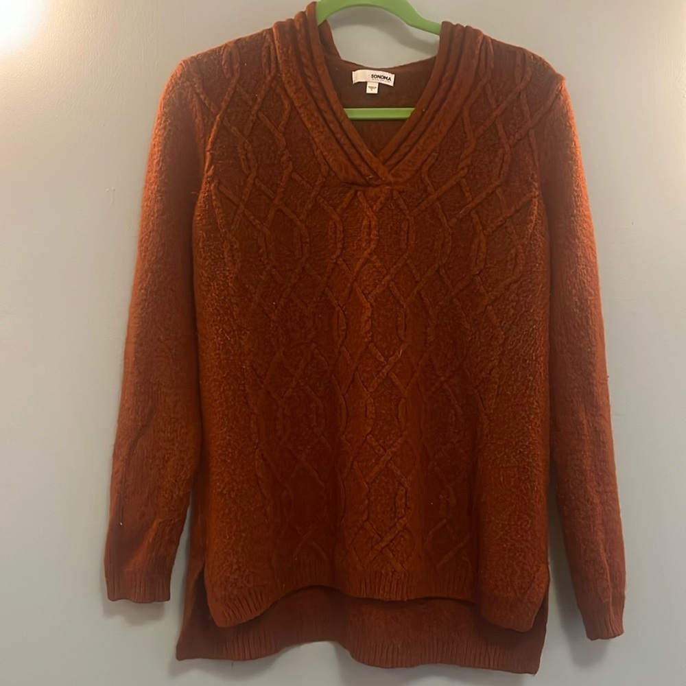 Sonoma Hooded Sweater Size Large